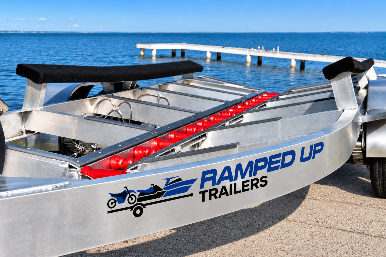 Aluminium boat trailer quality construction